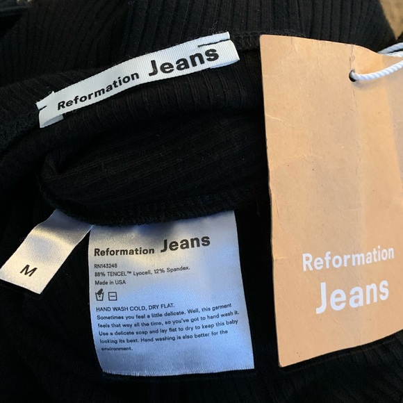 Reformation Landry Jumpsuit Black Size Medium - Picture 8 of 8